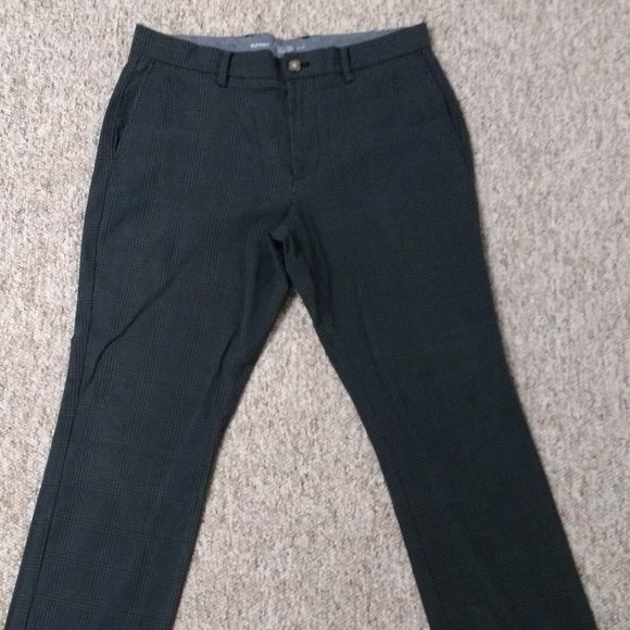 Old Navy Other - Black Plaid Ultimate Straight Pants (33")